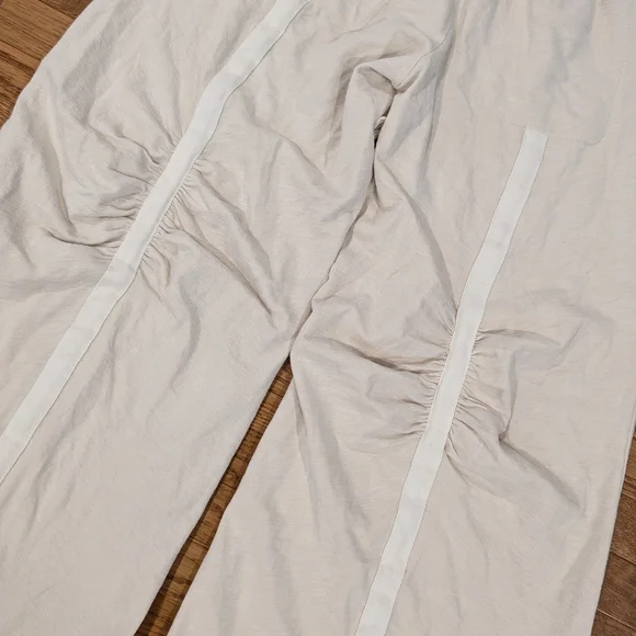 Free People FP Beach Cream Wide-Leg Pants Small - Picture 8 of 15